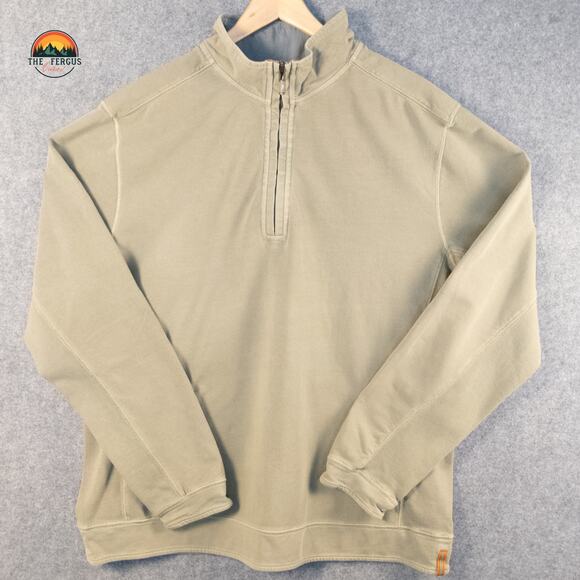 Tommy Bahama Pullover Sweater Light Green Long Sleeve 1/4 Zip Vacation Men's XL - Picture 1 of 13